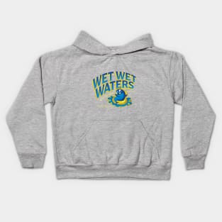 Wet Wet Waters Water Park-Dark Design Kids Hoodie